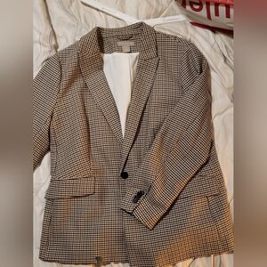 Houndstooth fall blazer h&m xl